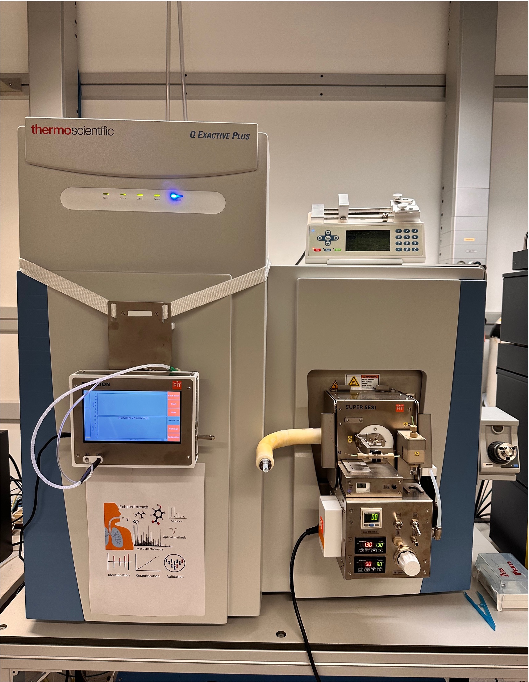 SESI source coupled to a Q-Exactive Plus Orbitrap MS